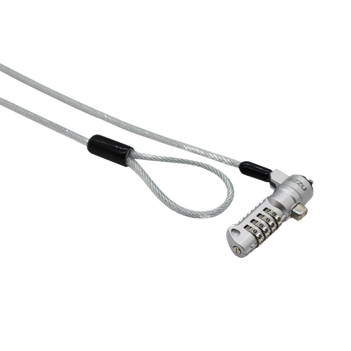 Gizzu Secure Wedge Code Cable Lock 1.8m - Silver