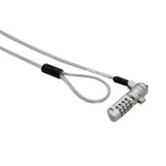 Gizzu Secure Wedge Code Cable Lock 1.8m - Silver