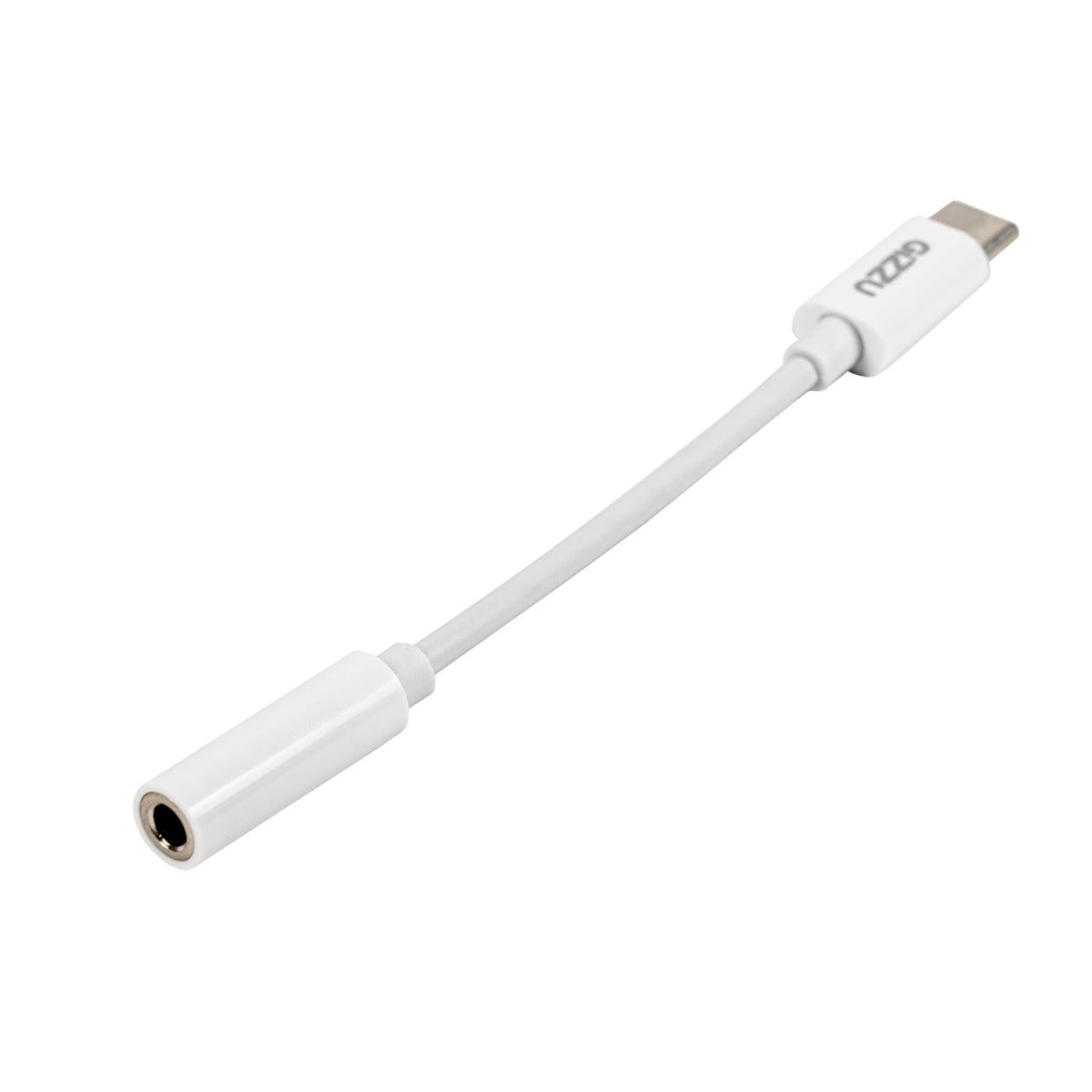 Gizzu USB Type C to 3.5mm AUX Audio Adapter - White - White