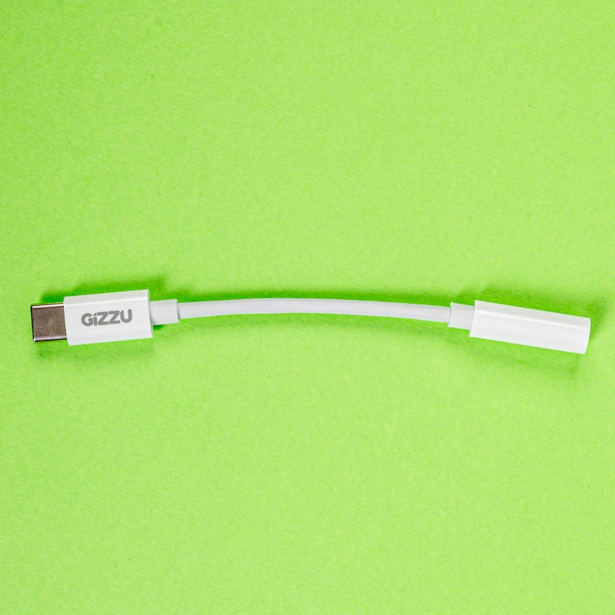 Gizzu USB Type C to 3.5mm AUX Audio Adapter - White - White