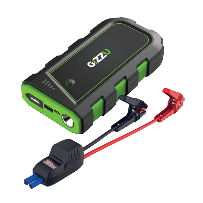 Gizzu 2000A Jump Starter 16400mAh - Black
