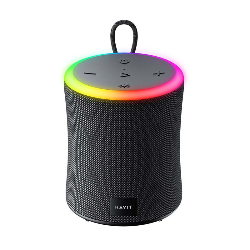 Havit Small Ring Light Wireless Speaker - Black - Black