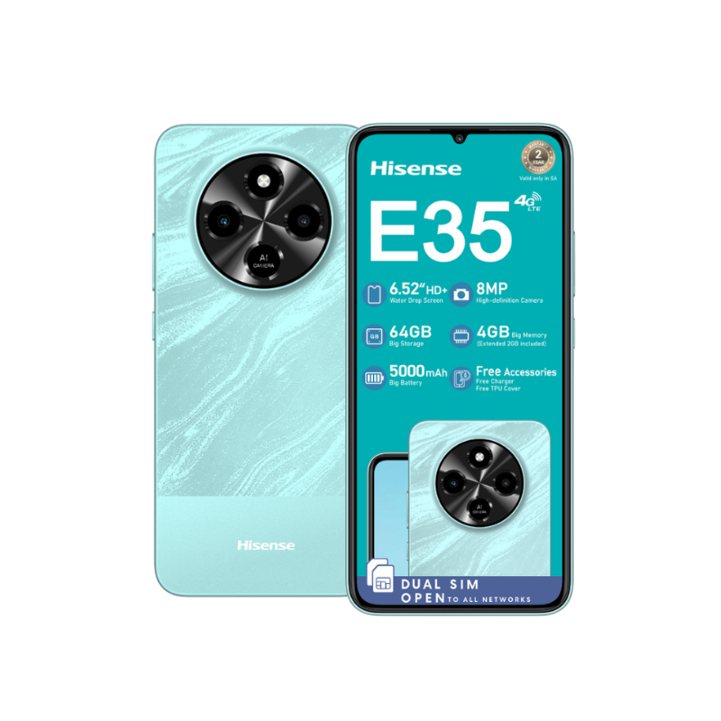 Hisense E35 4G 64GB Dual Sim - Blue - Blue