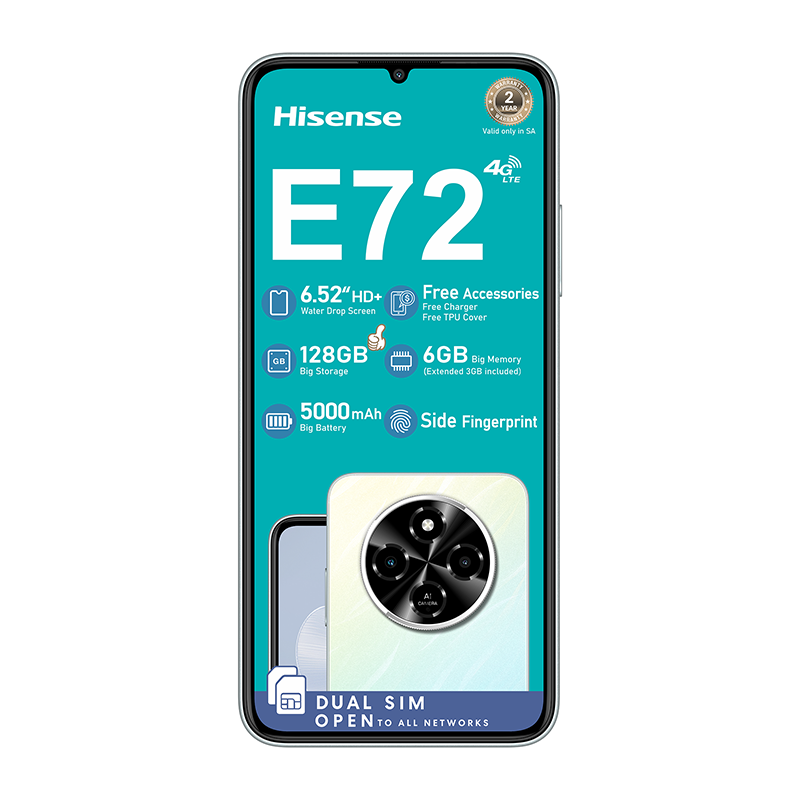 Hisense E72 4G Dual Sim 128GB - Blue - Blue