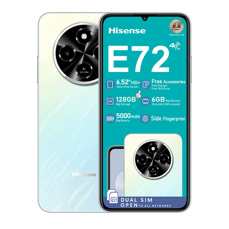 Hisense E72 4G Dual Sim 128GB - Blue - Blue