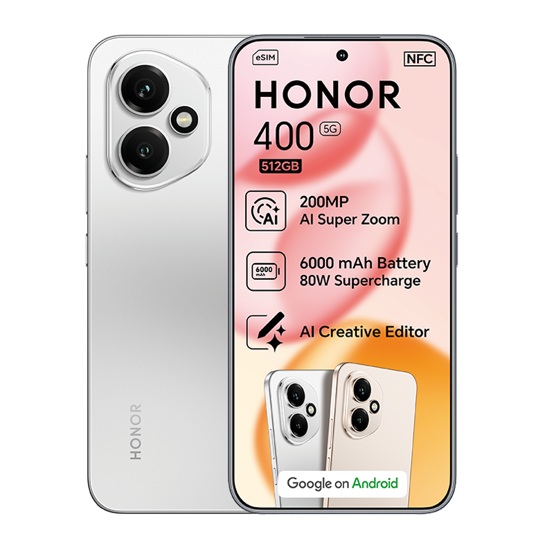 Honor 400 5G Dual Sim 512GB - Silver - Silver