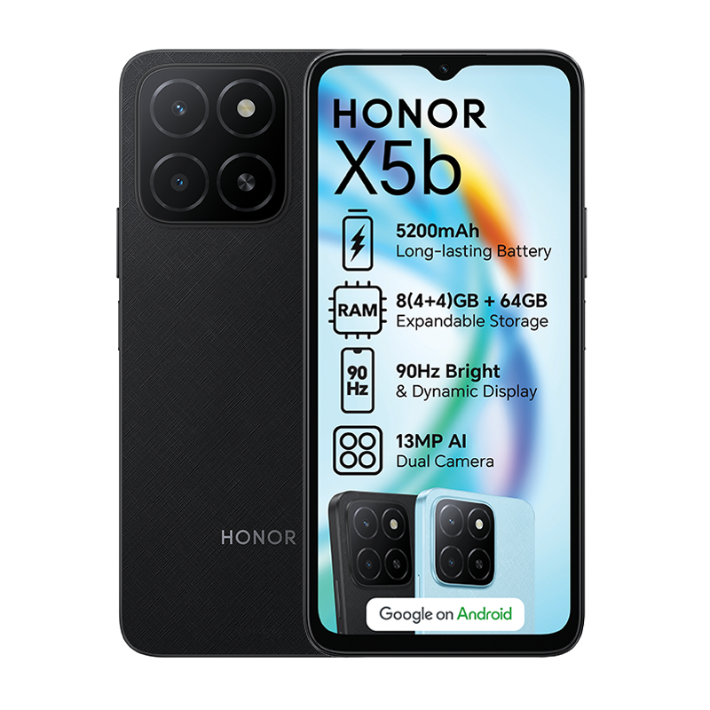Honor X5b 4G Dual Sim 64GB - Black - Black