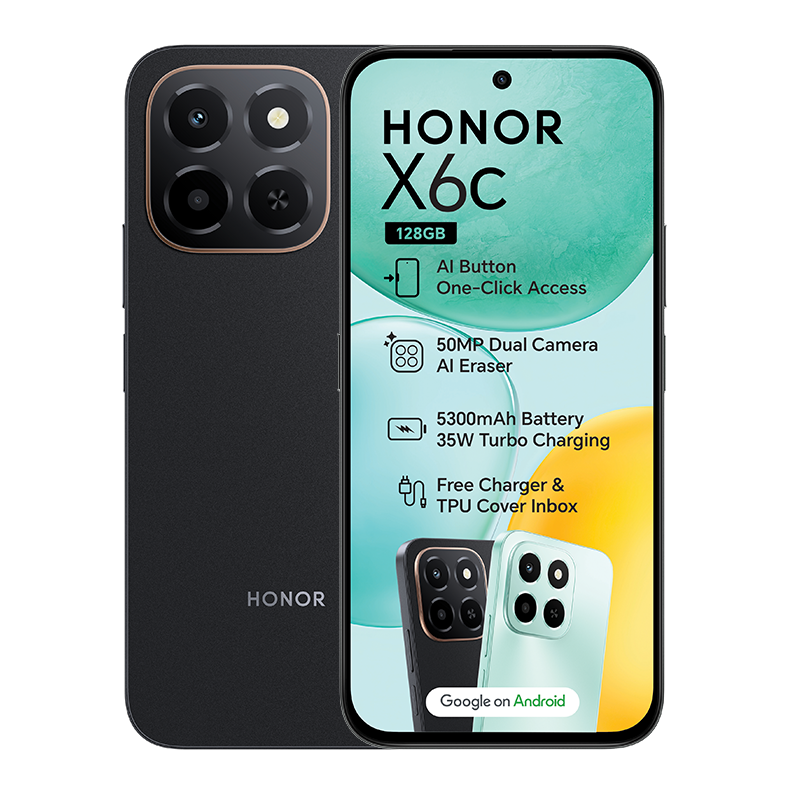 Honor X6c 4G Dual Sim 128GB - Black - Black