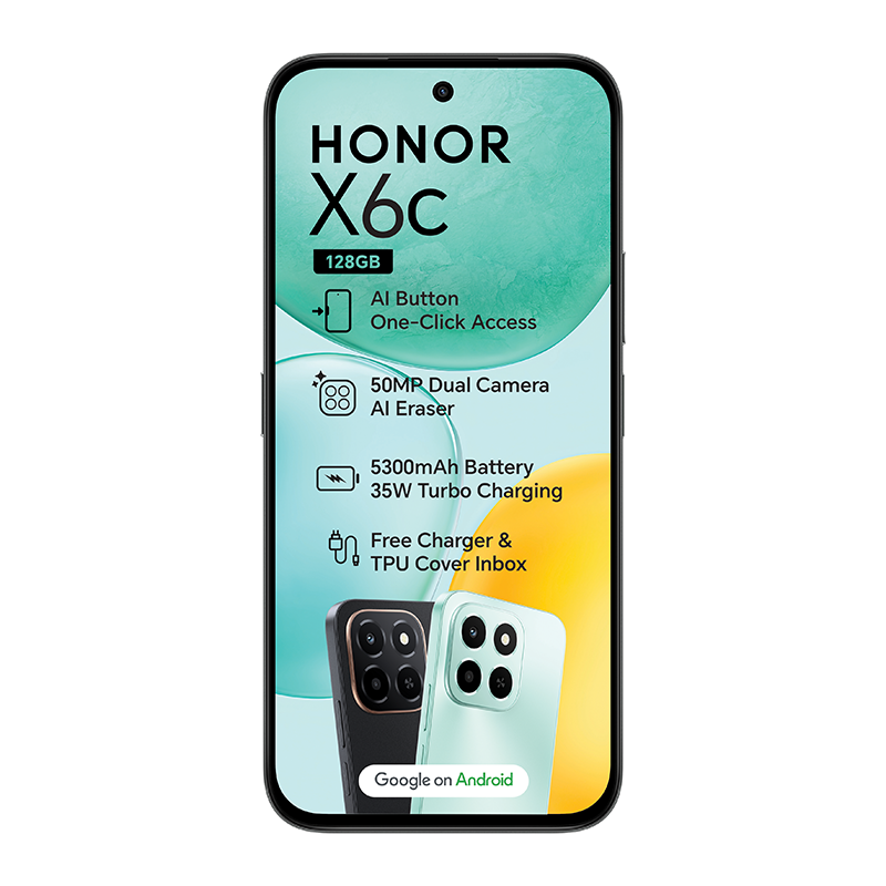 Honor X6c 4G Dual Sim 128GB - Black - Black