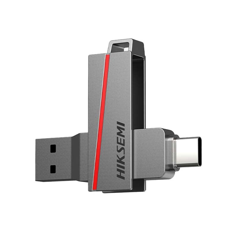 Hiksemi Dual Slim 128GB USB3.2 Flash Drive - Silver