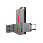 Hiksemi Dual Slim 256GB USB3.2 Flash Drive - Silver