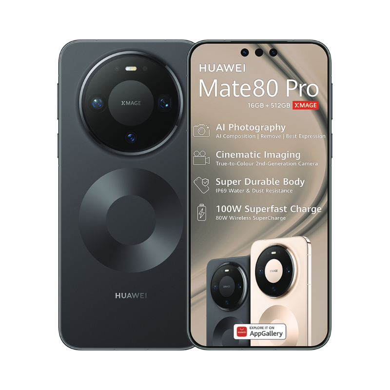 Huawei Mate 80 Pro Dual Sim 512GB - Black - Black