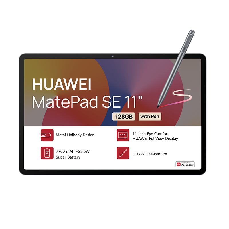 Huawei MatePad SE 11 4G 128GB With M-Pen Lite - Grey - Grey