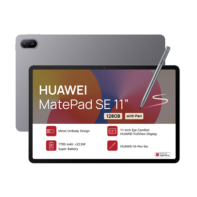 Huawei MatePad SE 11 4G 128GB With M-Pen Lite - Grey - Grey