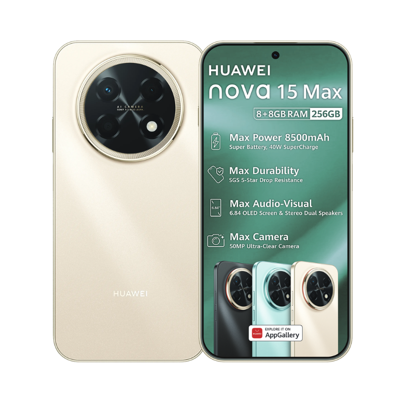 Huawei nova 15 Max Dual Sim 256GB - Blush Gold