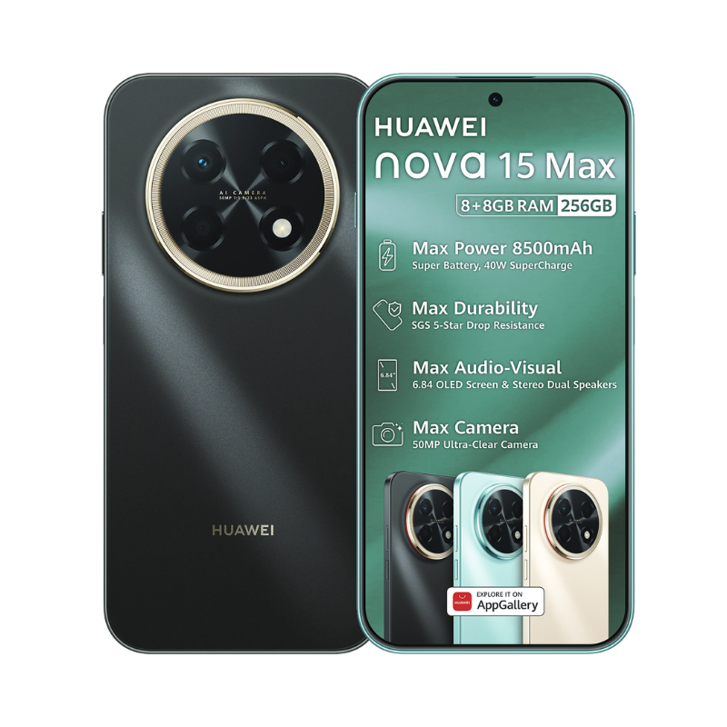 Huawei nova 15 Max 256GB - Golden Black