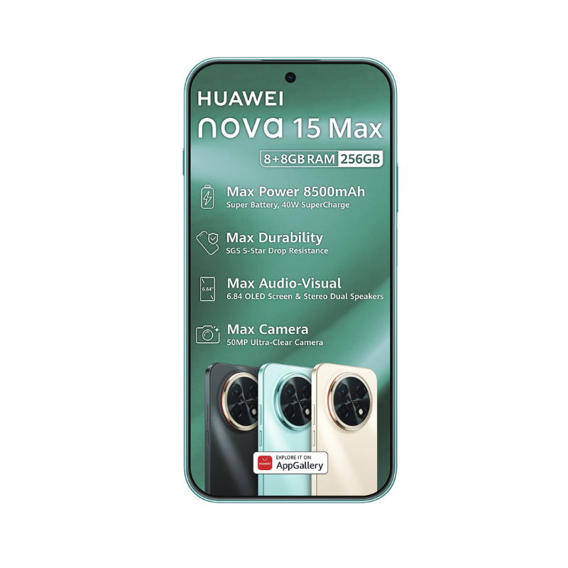 Huawei nova 15 Max 256GB - Golden Black