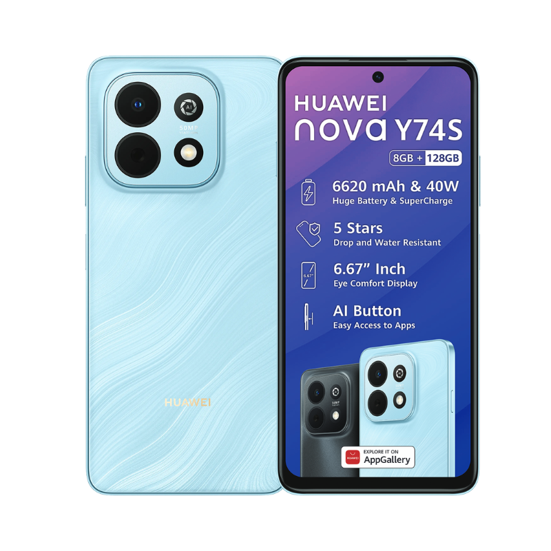 Huawei nova Y74S 4G Dual Sim 128GB - Blue - Blue