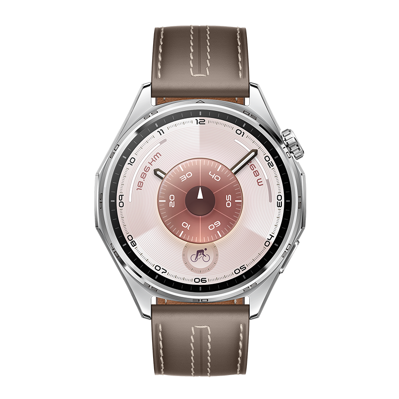 Huawei Watch GT 6 GPS 46mm - Leather Strap - Brown