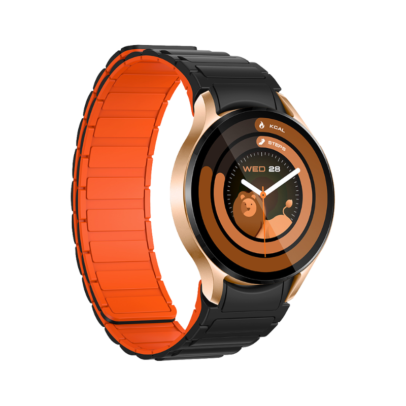 COLMI i28 Ultra Smartwatch AMOLED Screen Fashion Sport Outdoor Ai GPT Prayer Timings Smart Watch - Gold orange