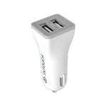 Intouch Dual USB Car Charger 2.1A - White - White