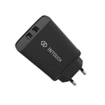 Intouch Home & Car Charger Bundle 3.1/3.4A Dual USB - Black - Black
