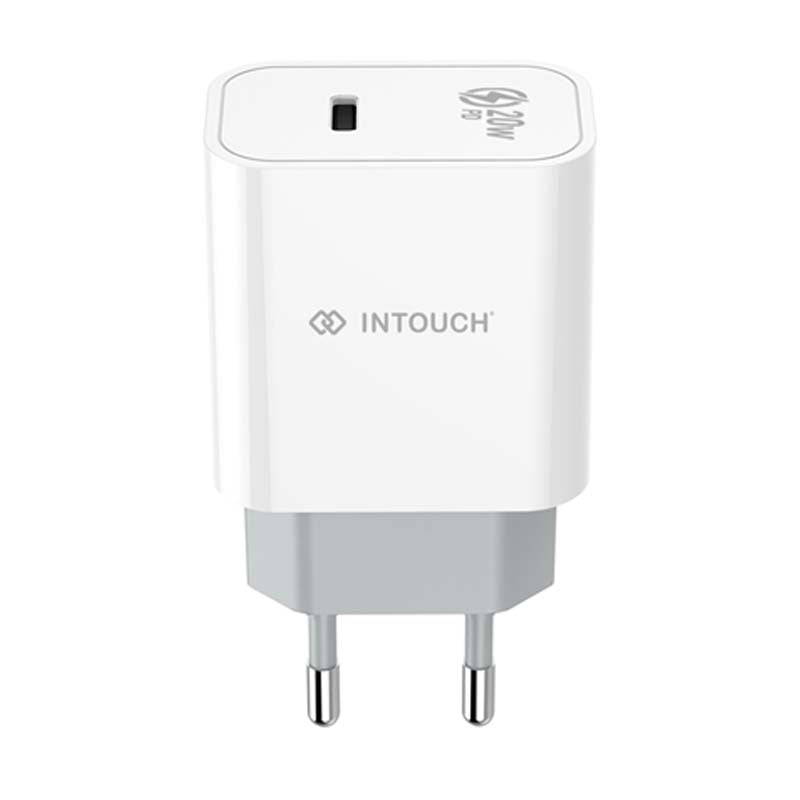 Intouch PD 20W Wall Charger - White / Grey - White/Grey