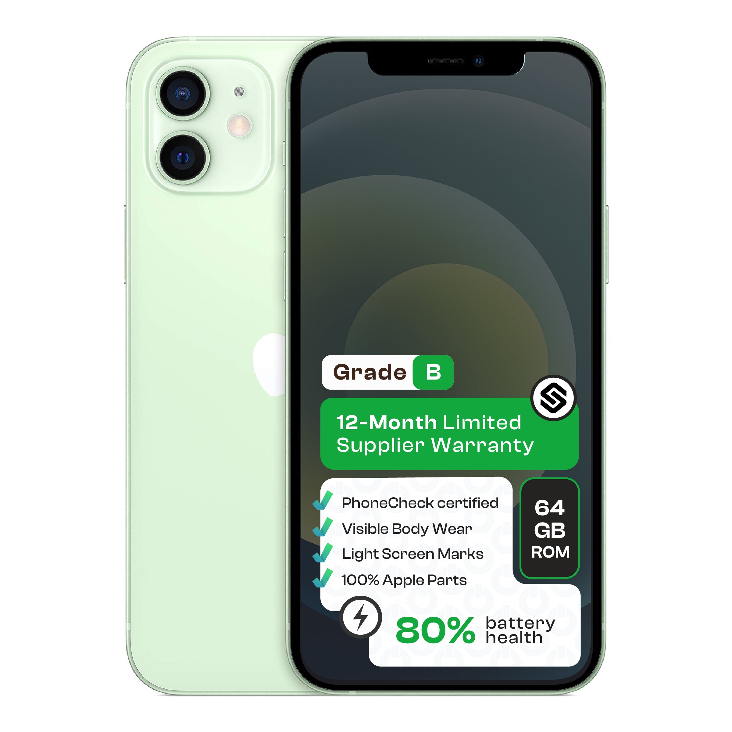 Apple iPhone 12 (CPO - Grade B)-Green
