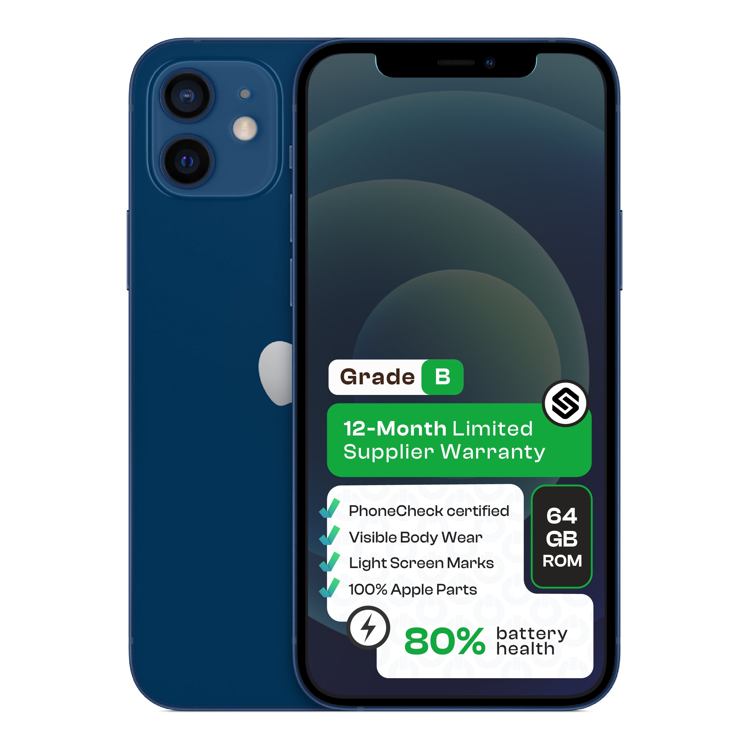 Apple iPhone 12 (CPO - Grade B)-Blue