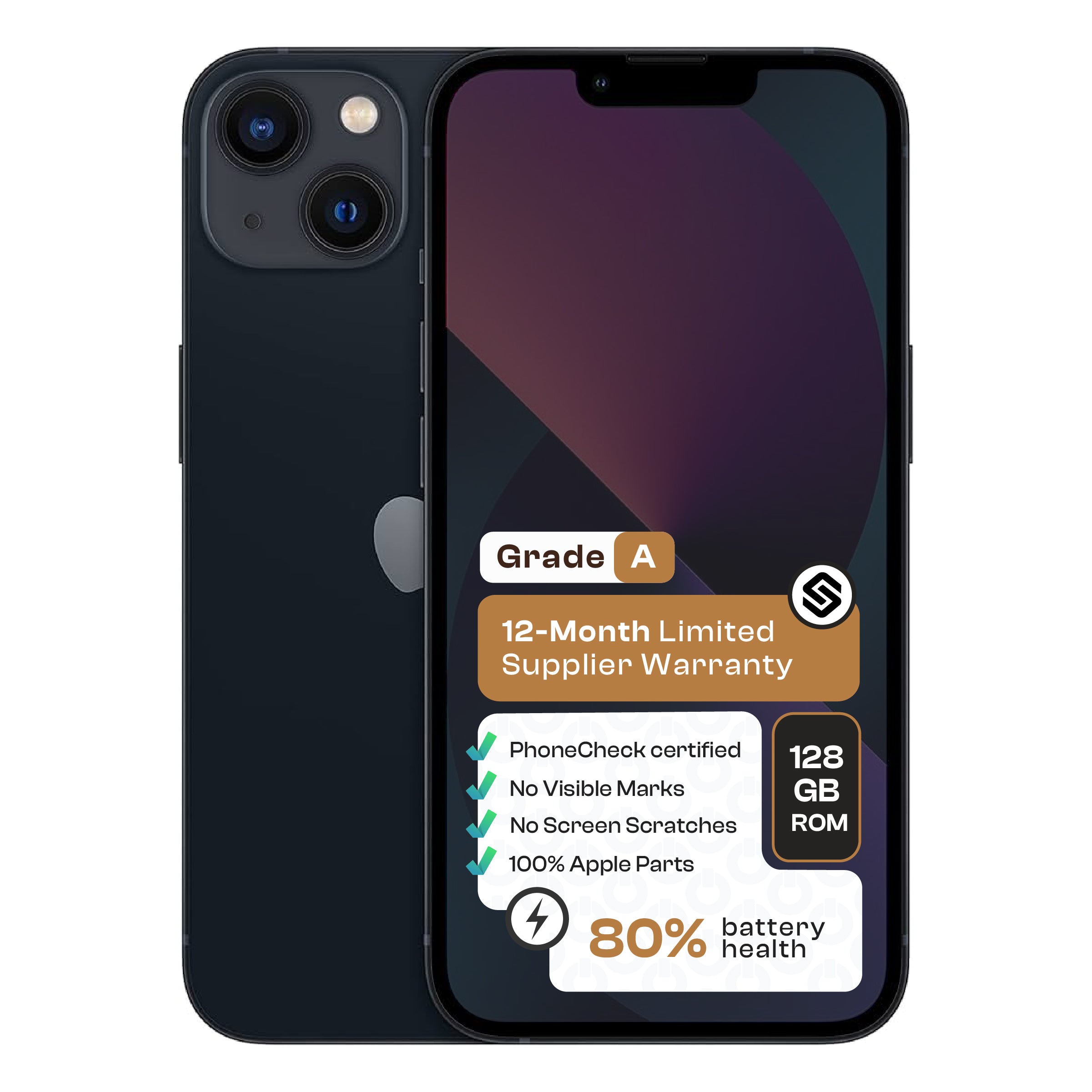 Apple iPhone 13 (CPO - Grade A) - Black