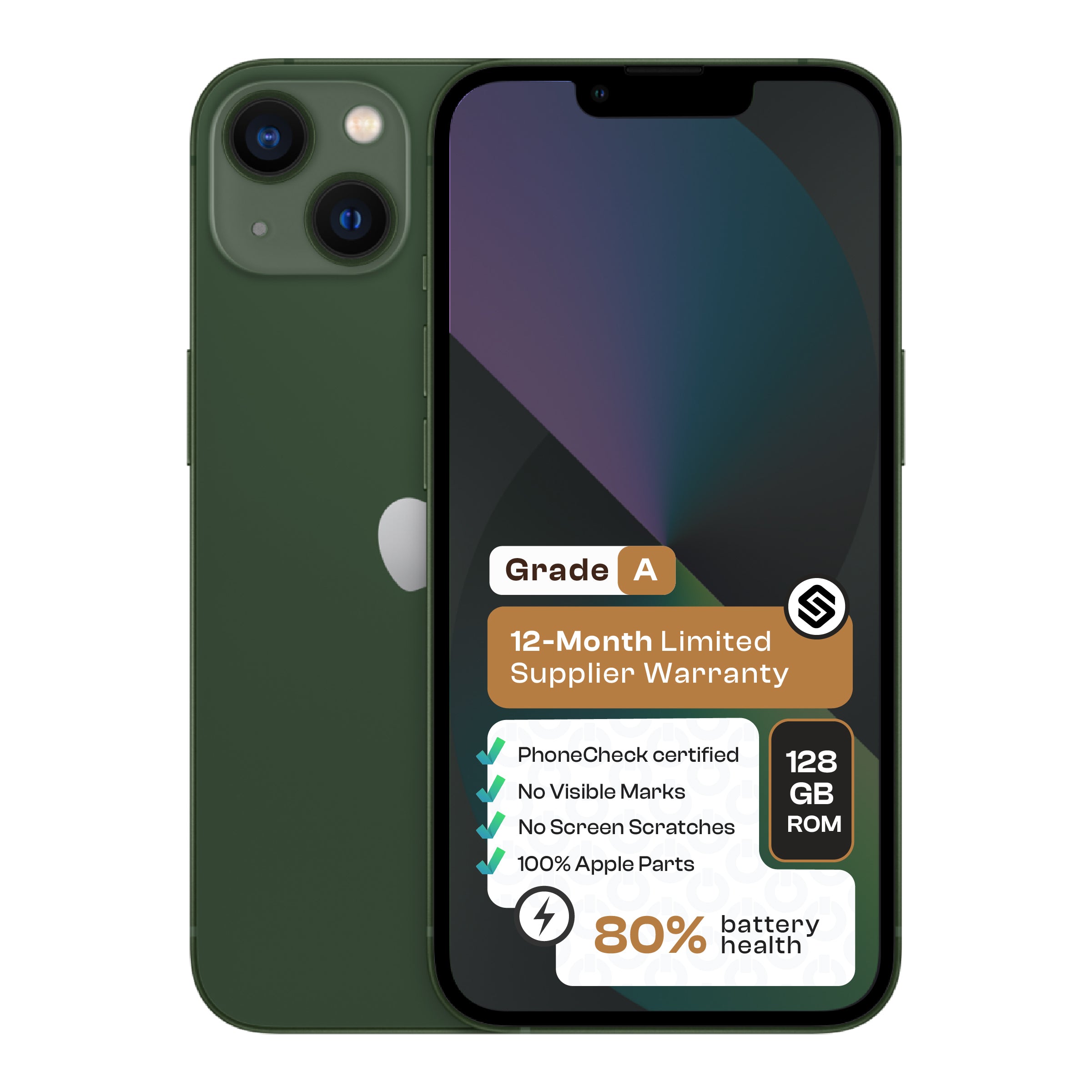 Apple iPhone 13 (CPO - Grade A) - Green