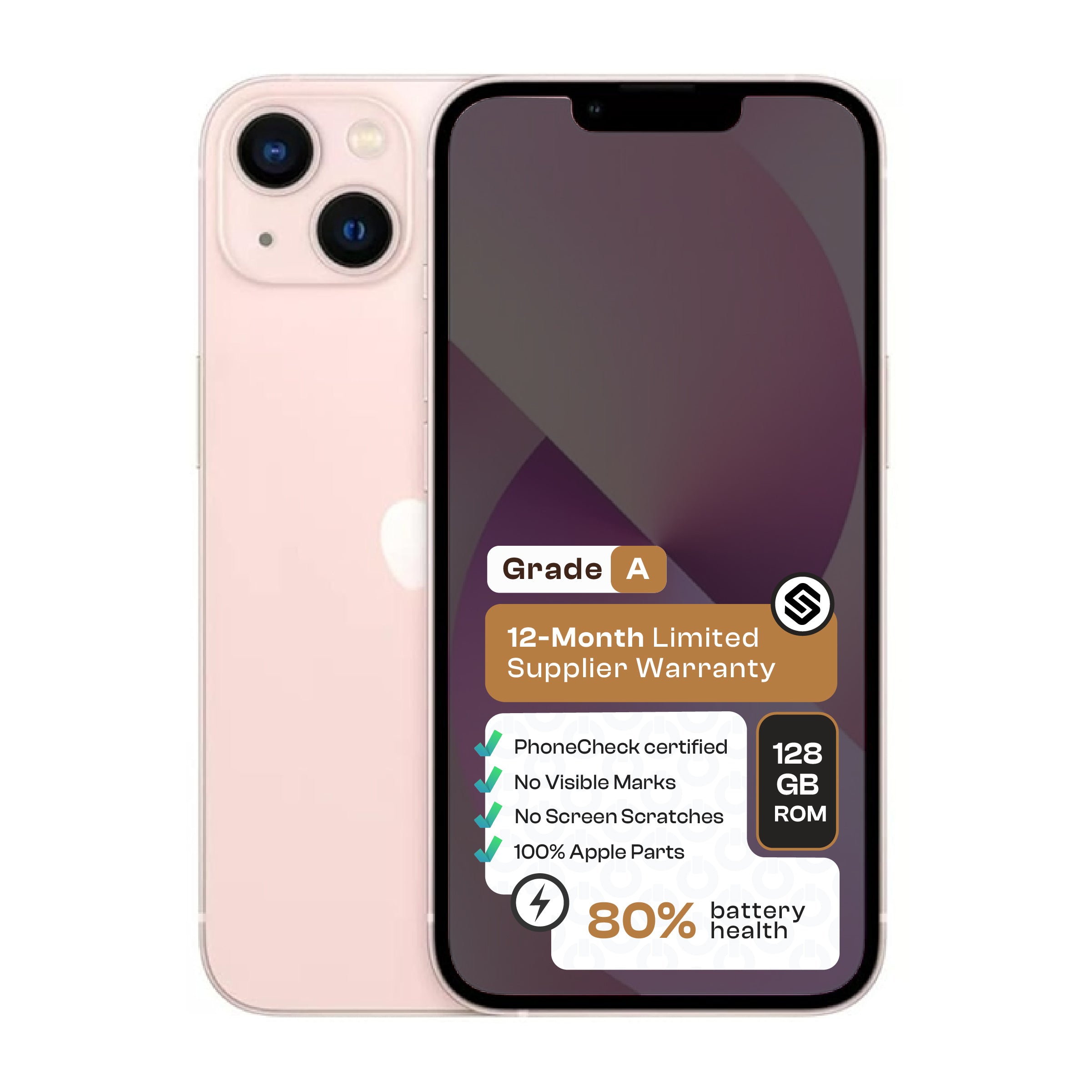 Apple iPhone 13 (CPO - Grade A) - Pink