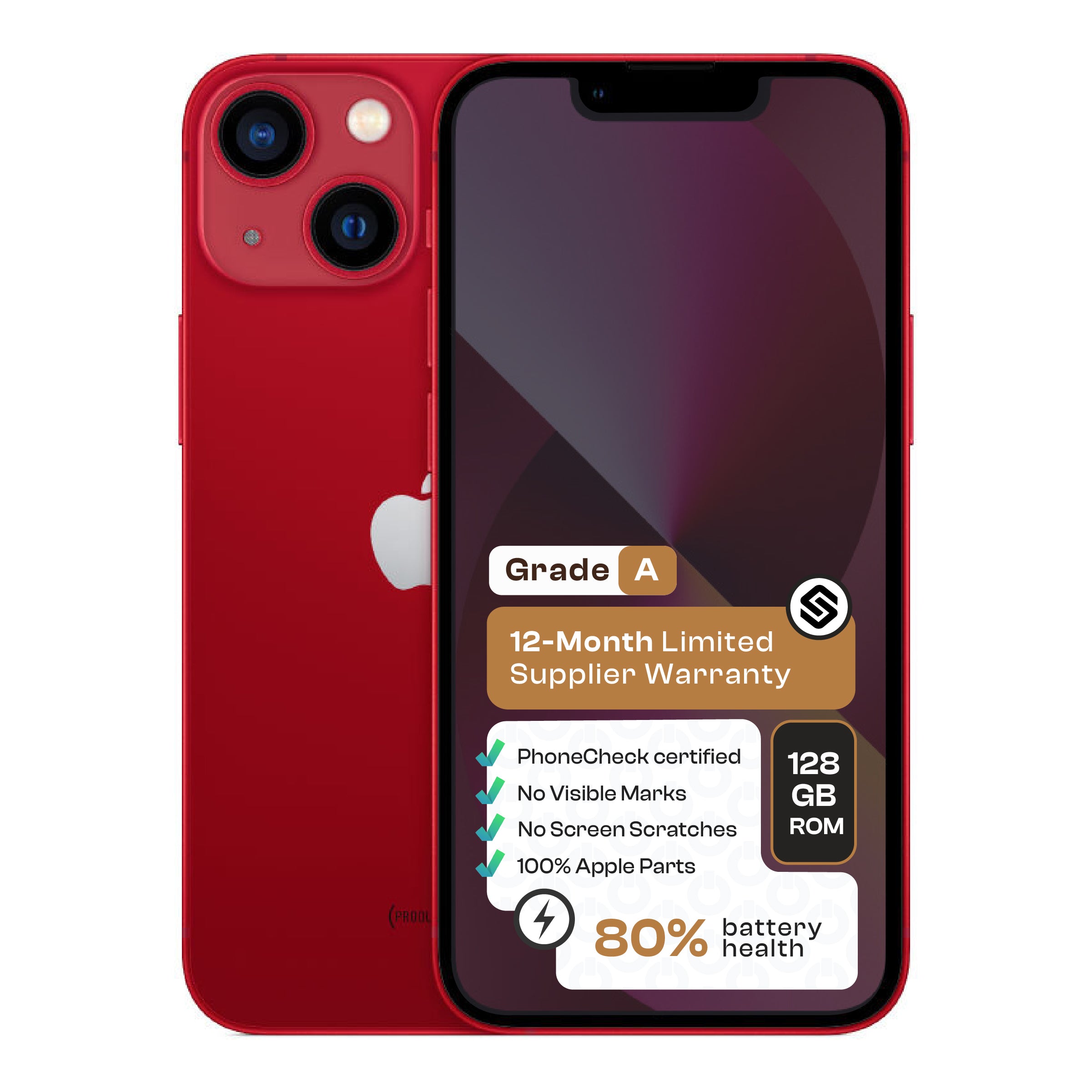 Apple iPhone 13 (CPO - Grade A) - Red