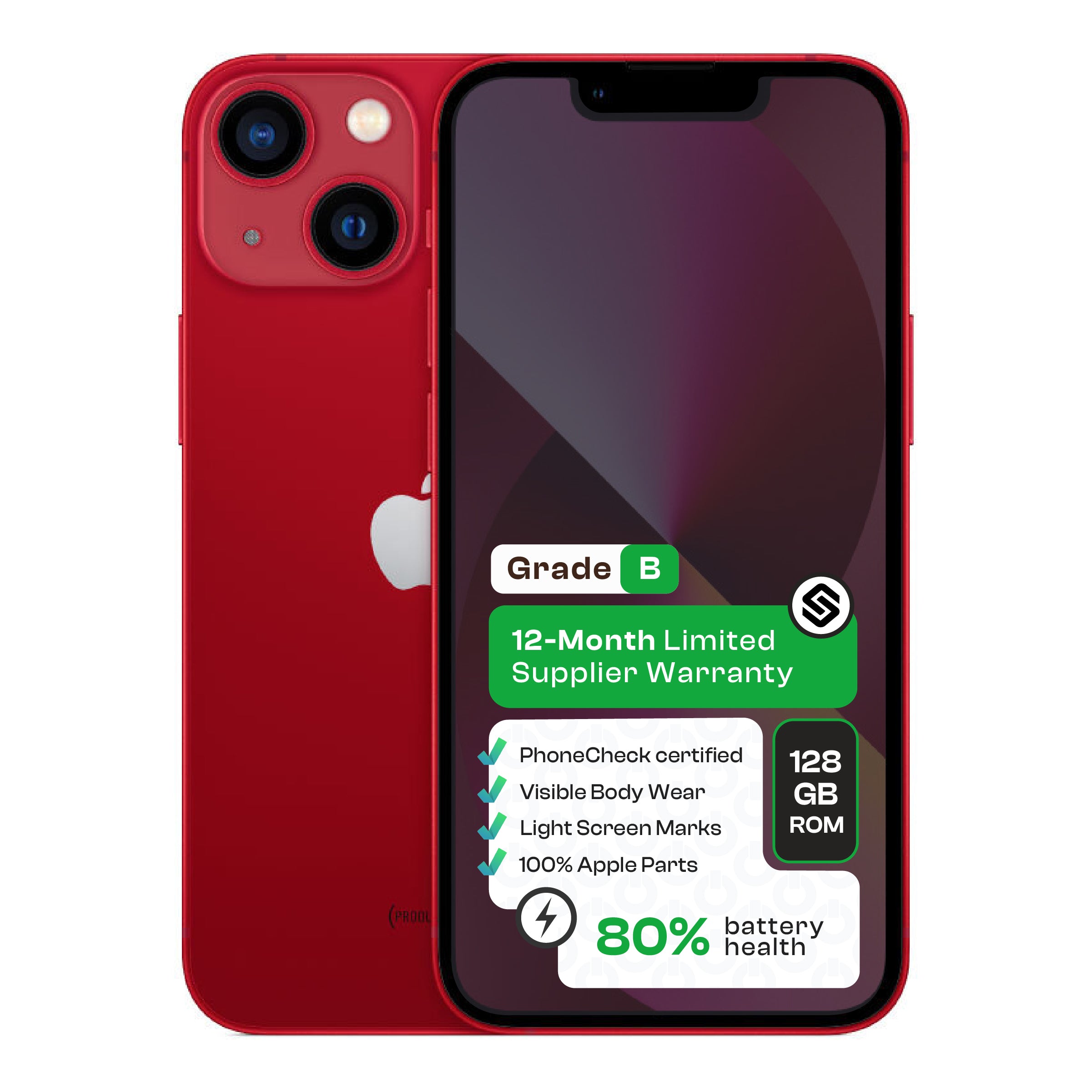 Apple iPhone 13 (CPO - Grade B)-Red