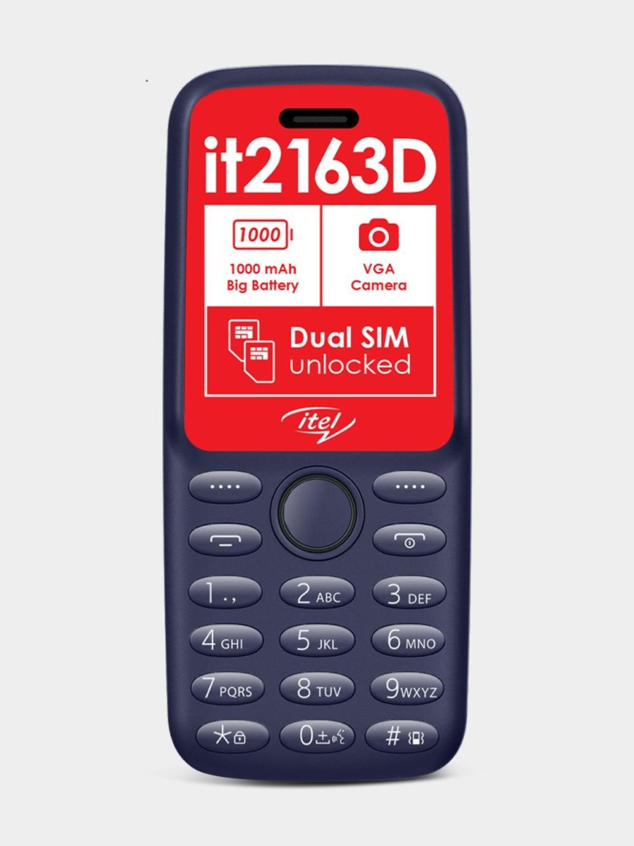 Itel IT2163D Dual Sim Network Locked - Deep Blue