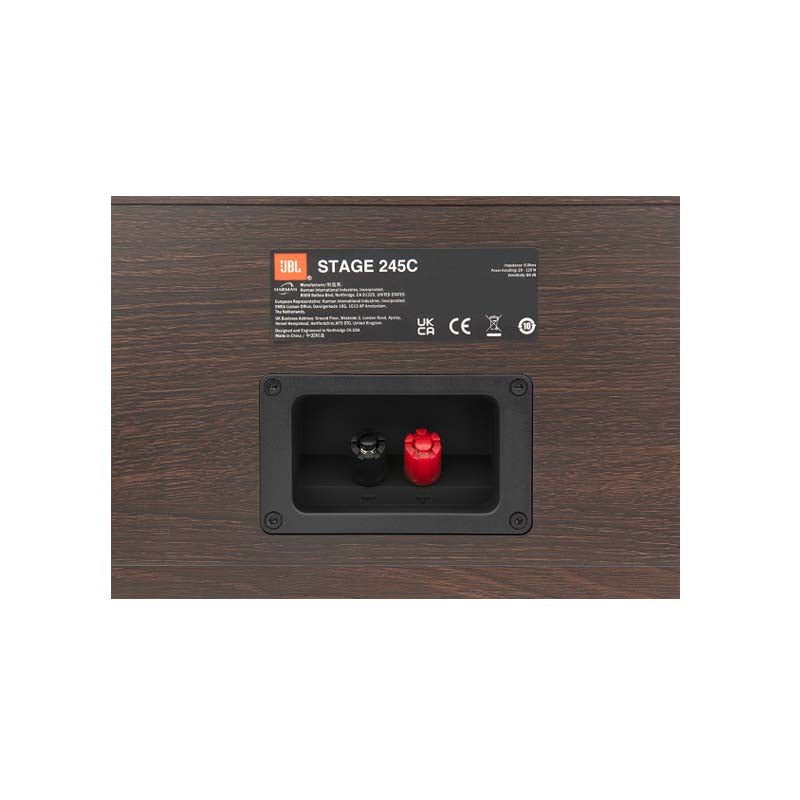 JBL 245C 2.5-Way Quad 4.5-inch Single Centre Channel Speaker - Black - Black
