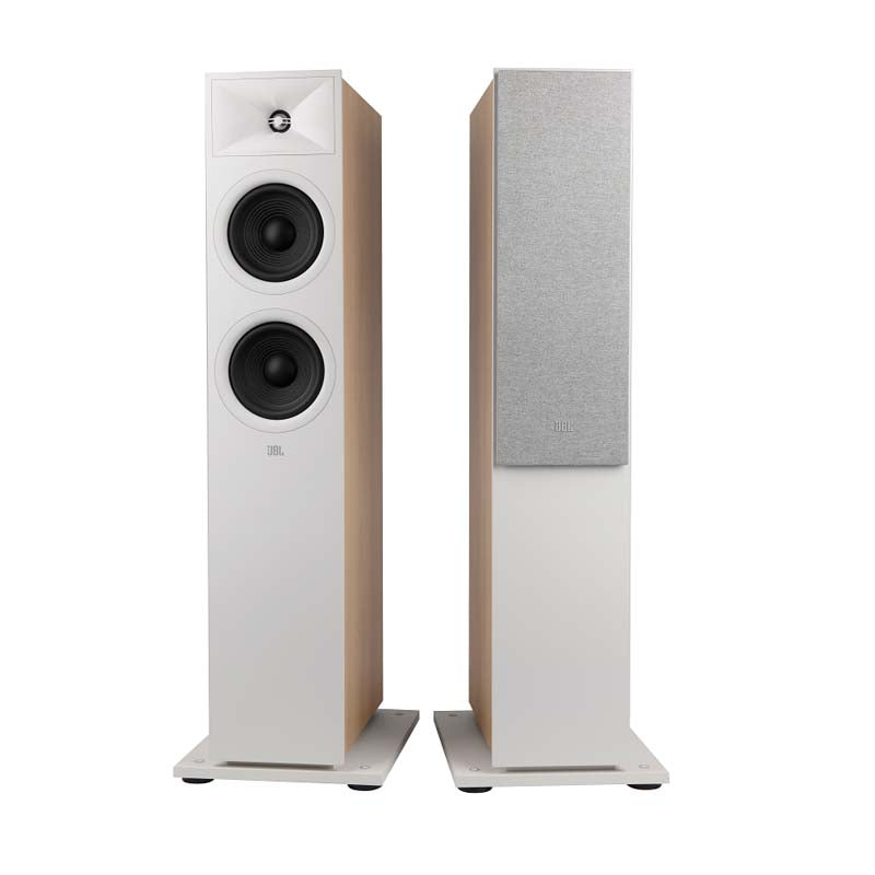 JBL 260F 2.5-Way Dual 6.5-inch Single Floorstand Speaker - White - White