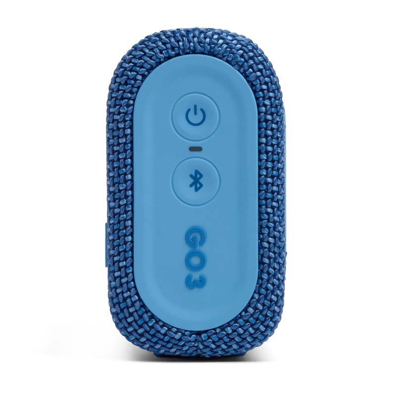 JBL Go 3 Eco Portable Waterproof Bluetooth Speaker - Blue - Blue