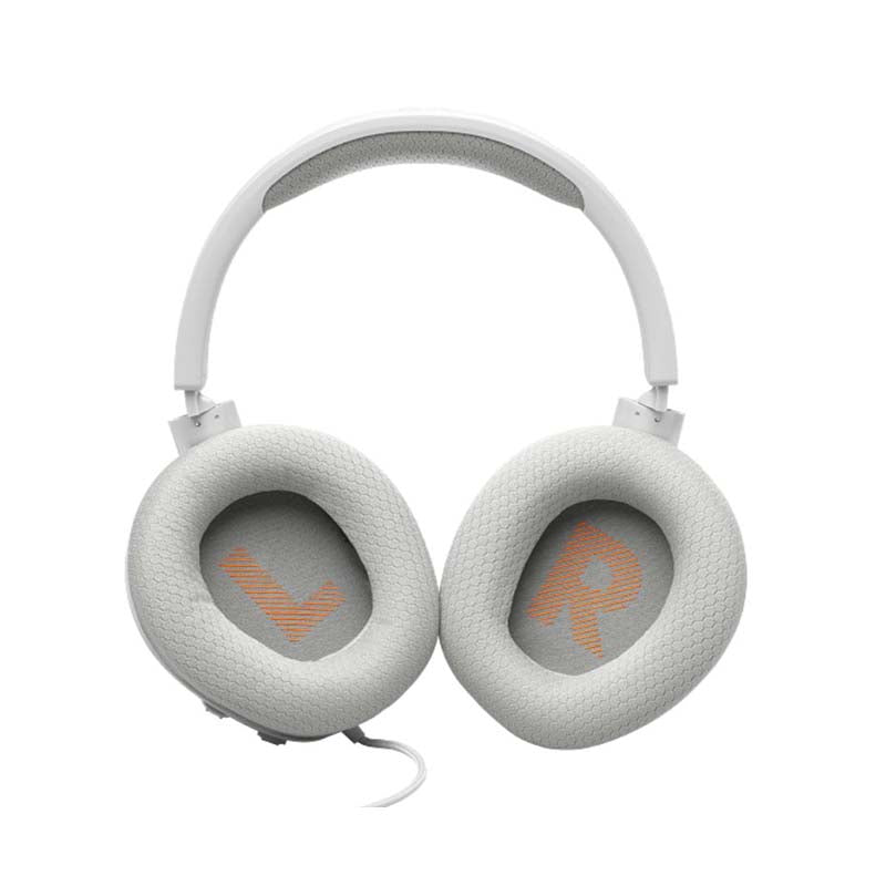 JBL Quantum 100M2 Wired Over-Ear Gaming Headset with Detachable Mic - White - White