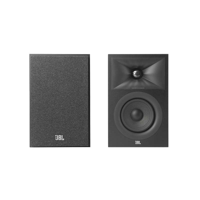 JBL Stage 240B Pair of Bookshelf Speakers - Black - Black