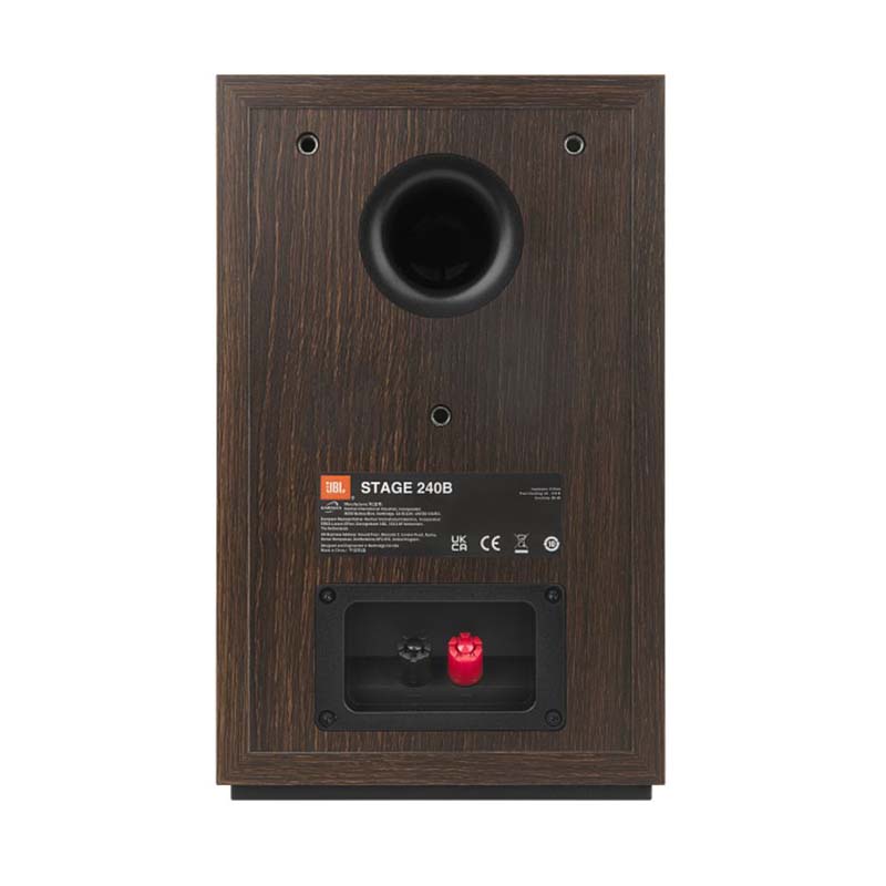 JBL Stage 240B Pair of Bookshelf Speakers - Black - Black