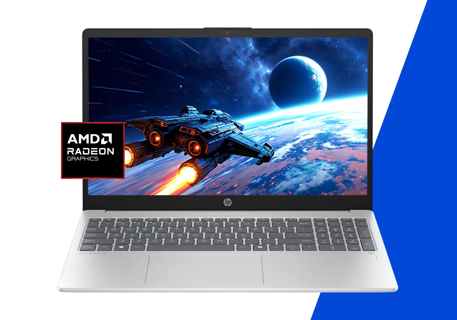 HP OmniBook 3 AMD Ryzenâ„¢ 5 8GB RAM and 256GB SSD Laptop - Silver