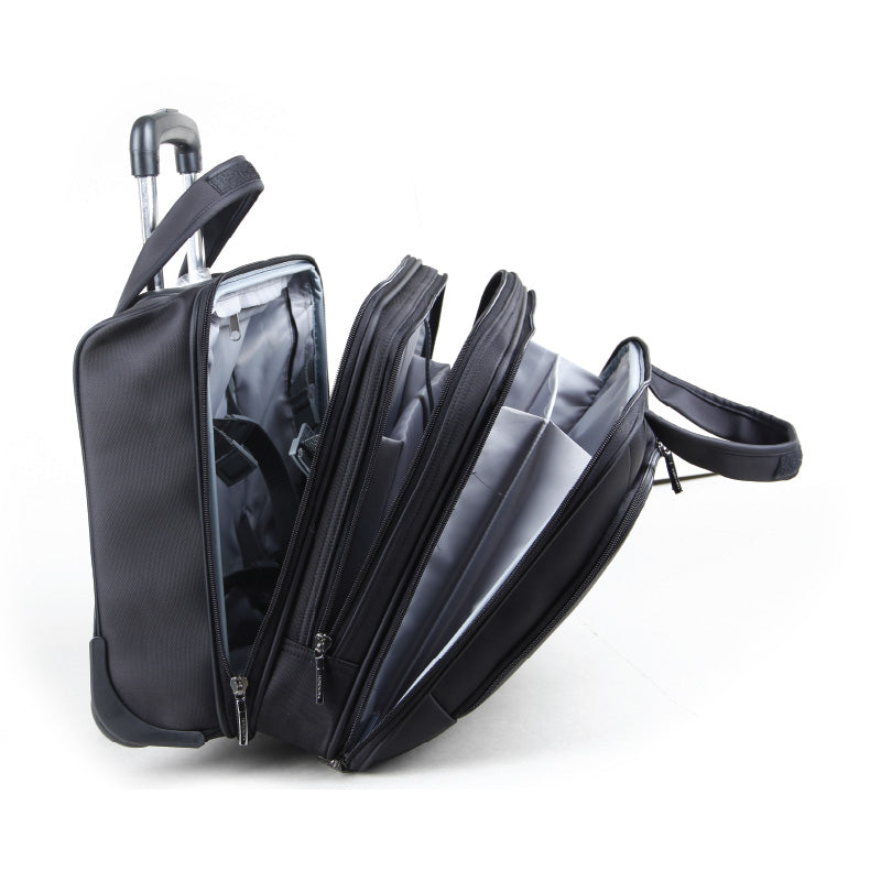 Kingsons Prime series Laptop Trolley bag - Black - Black