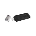 Kingston 64GB USB C 3.2 Gen 1 DataTraveler 70 - Black - Black