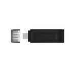 Kingston 64GB USB C 3.2 Gen 1 DataTraveler 70 - Black - Black