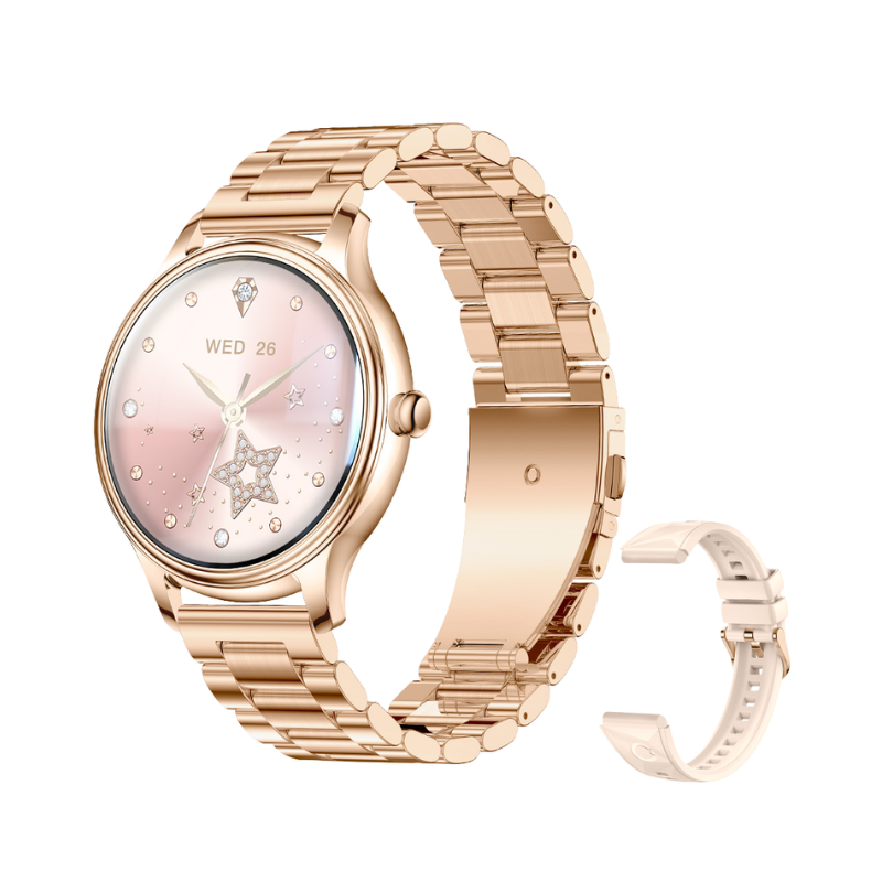 COLMi L28 Smart Watch 1.32inch AMOLED Display Round Smartwatch - Gold