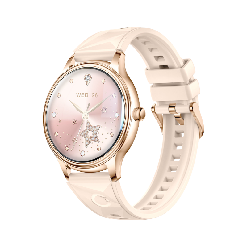 COLMi L28 Smart Watch 1.32inch AMOLED Display Round Smartwatch - Gold