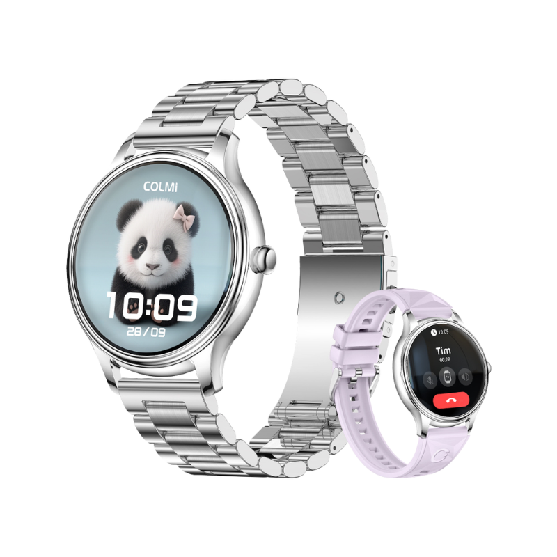 COLMi L28 Smart Watch 1.32inch AMOLED Display Round Smartwatch - Silver