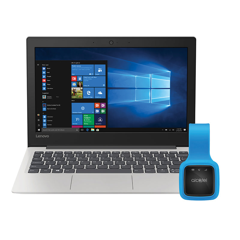 Lenovo Ideapad 1 Celeron 14 Laptop 128GB SSD - Silver - Grey