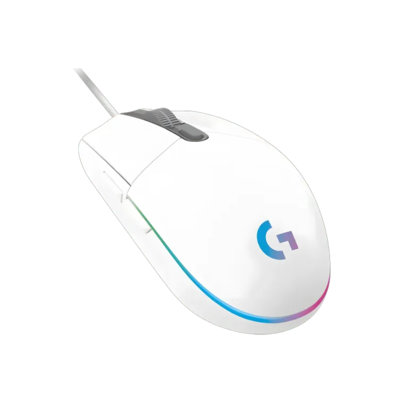 Logitech G102 Lightsync Gaming Mouse - White - White